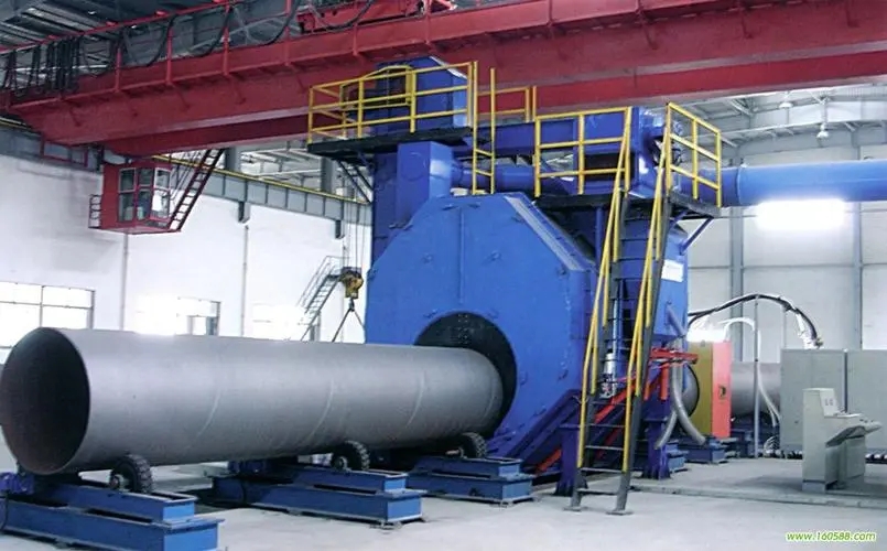 柳州自动环保钢管内壁喷砂机