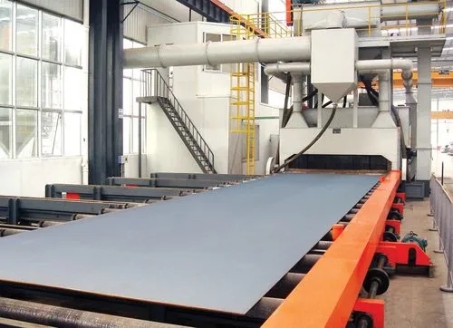 柳州非标定制碳钢型材喷砂机及其应用