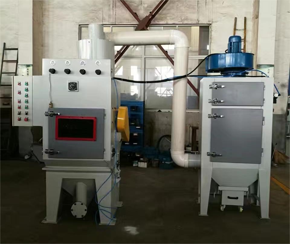 柳州中小型零件履带式自动喷砂机高效清洁省时省力