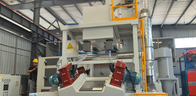 柳州板材除锈强化，通过式抛丸机应用案例