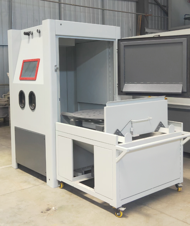 柳州箱式喷砂机 适合小工件批量处理