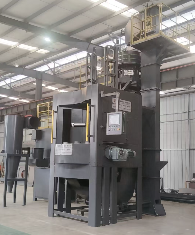 柳州转盘式喷砂机 提升圆形工件处理效率